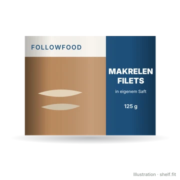 Illustration: Makrelen Filets in eigenem Saft
