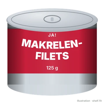 Illustration: Makrelenfilets im eigenen Saft