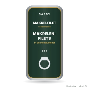 Illustration: Dänische Makrelenfilets in Sonnenblumenöl