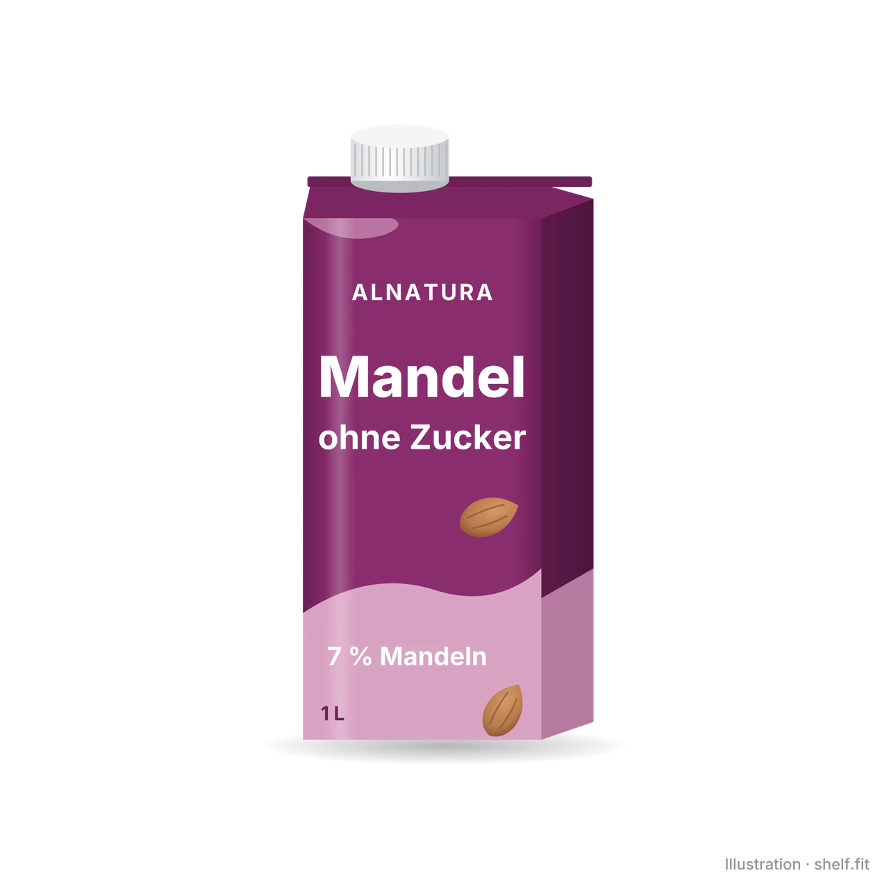 Illustration: Alnatura Almond Drink Natural carton, 1 l