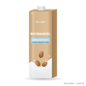 Illustration: Packung Natumi Mandeldrink Ungesüßt, 1 l