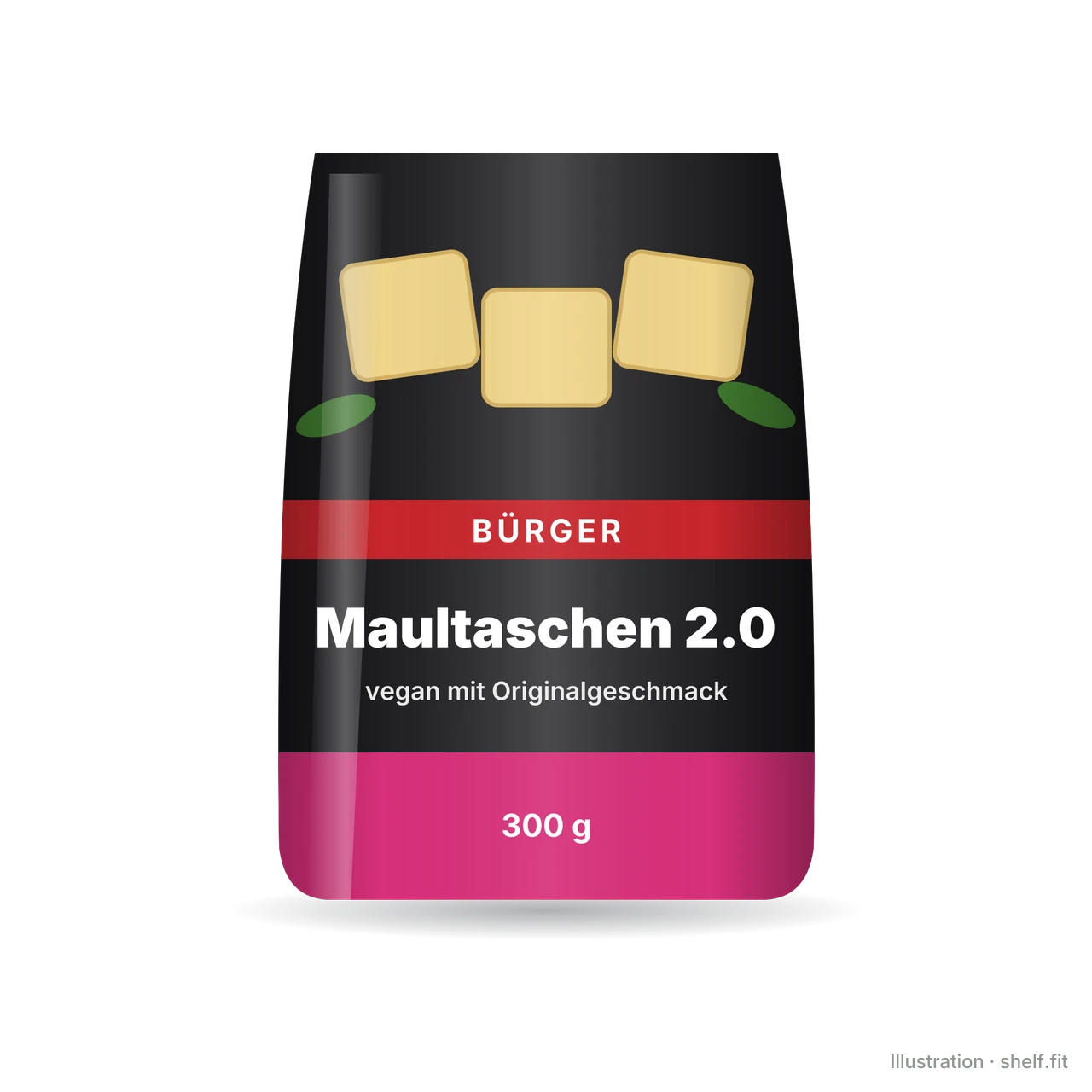 Illustration: Maultaschen 2.0 vegan