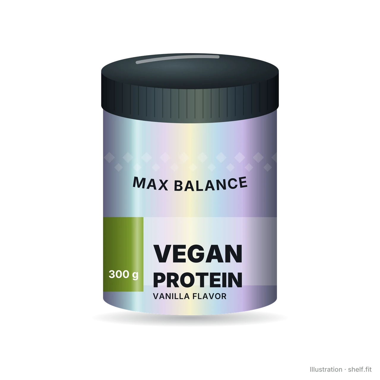 Illustration: Dose MAX BALANCE Veganes Protein Vanille, 300 g