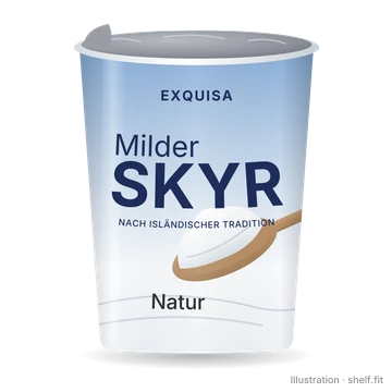 Illustration: Exquisa Milder Skyr Natur, 400-g-Becher