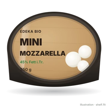 Illustration: Becher EDEKA Bio Mini Mozzarella, 250 g
