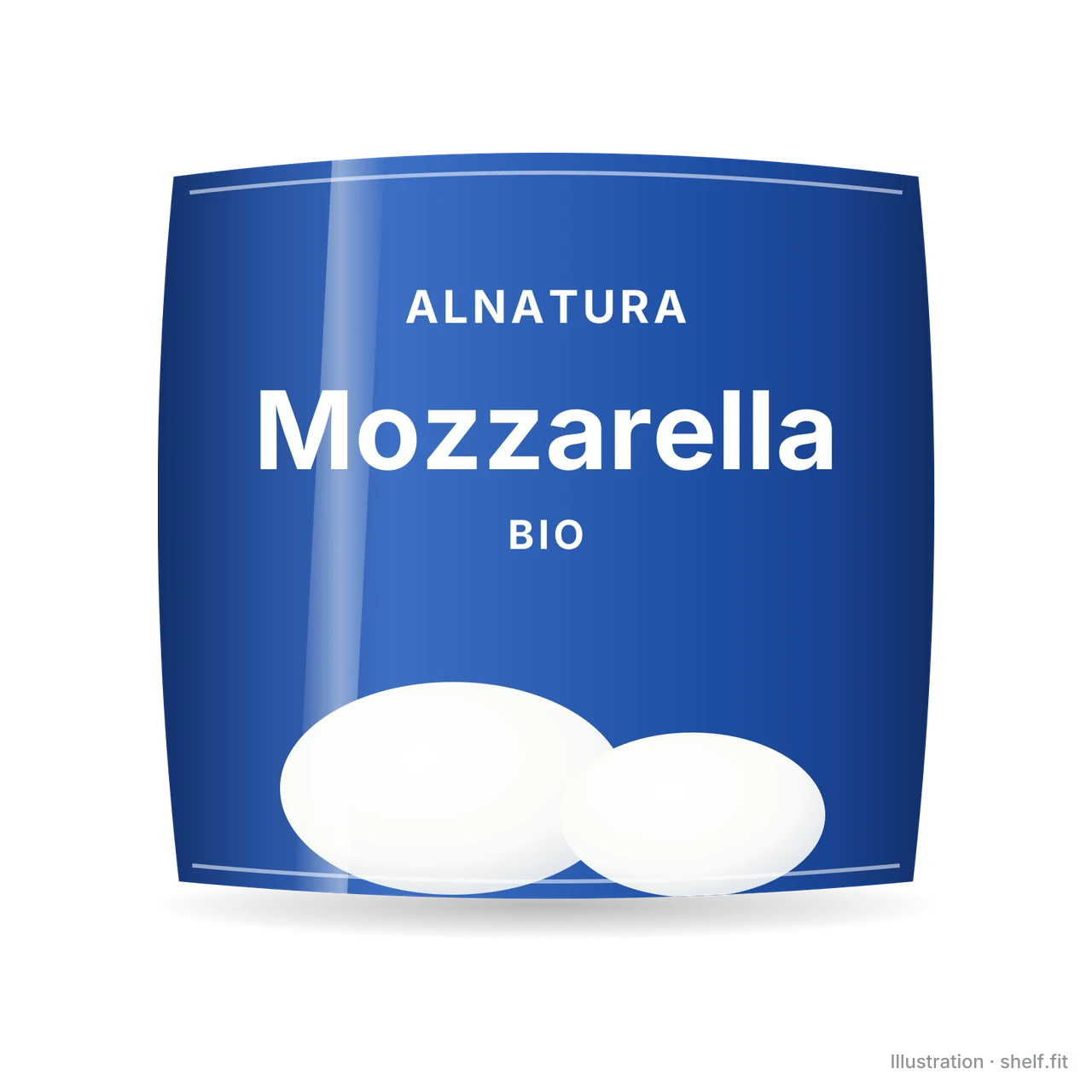 Illustration: Beutel Alnatura Bio Mozzarella