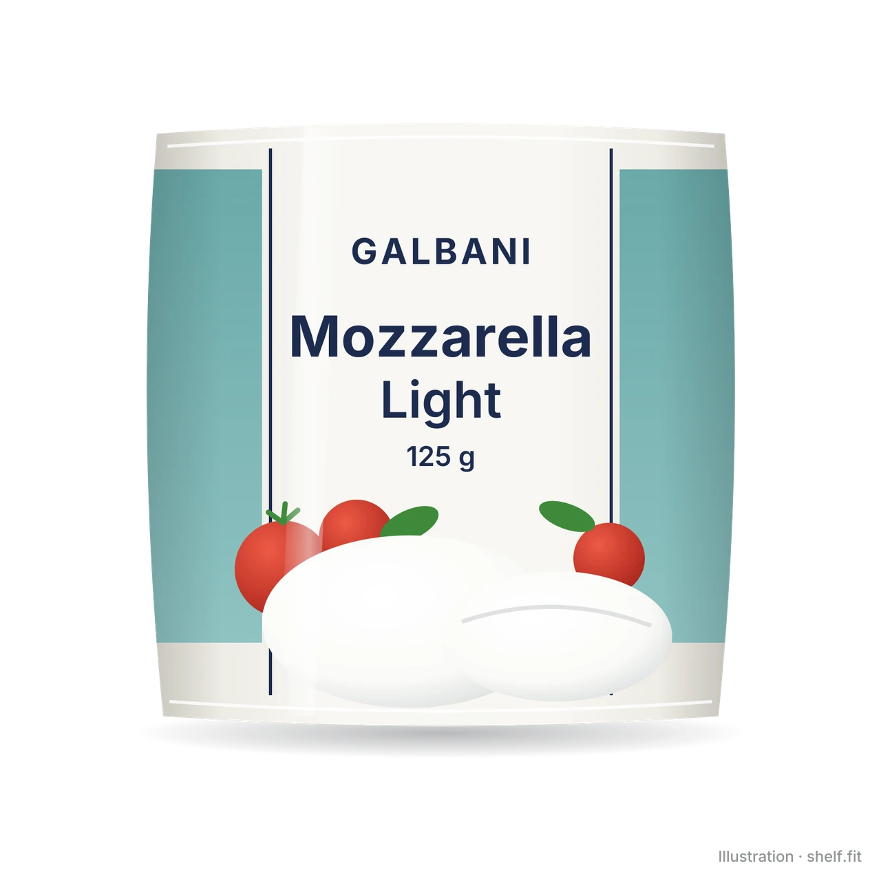Illustration: Beutel Galbani Mozzarella Light, 125 g