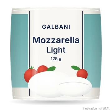 Illustration: Beutel Galbani Mozzarella Light, 125 g