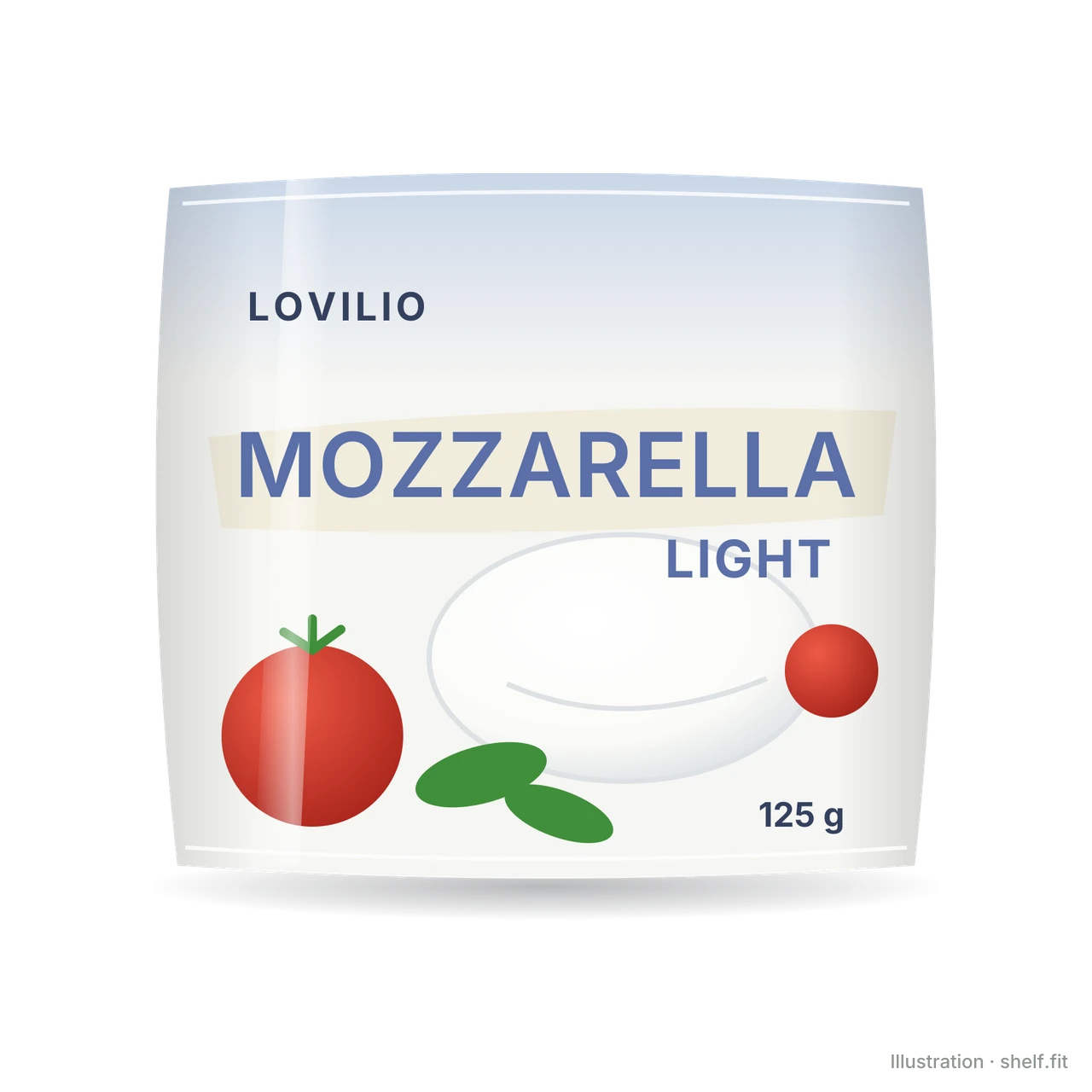 Illustration: Beutel Lovilio Mozzarella Light, 125 g