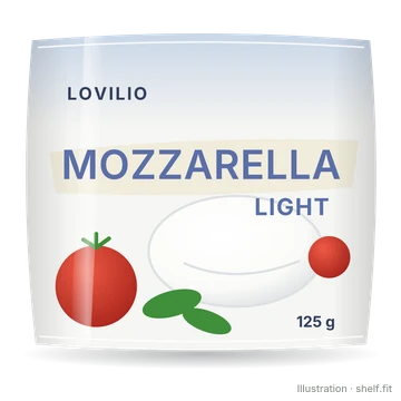 Illustration: Beutel Lovilio Mozzarella Light, 125 g