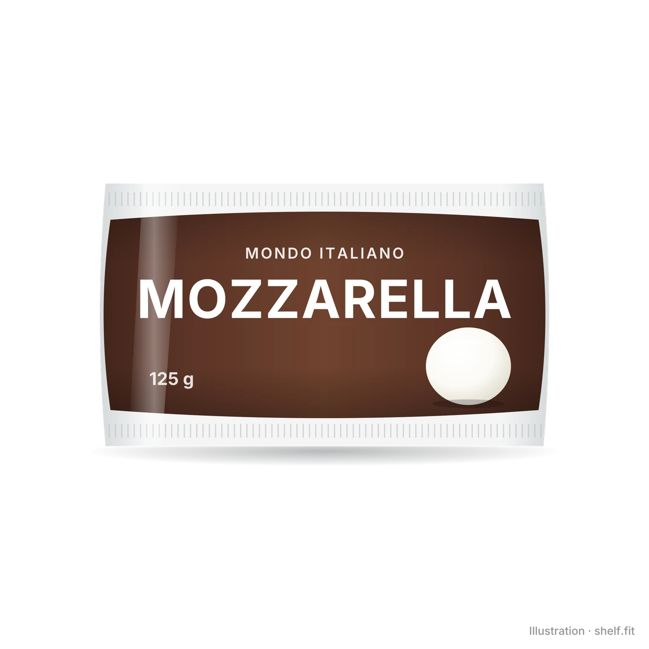 Illustration: Beutel Mondo Italiano Mozzarella, 125 g