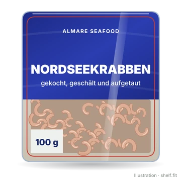 Illustration: Schale Almare Seafood Nordseekrabben, 100 g