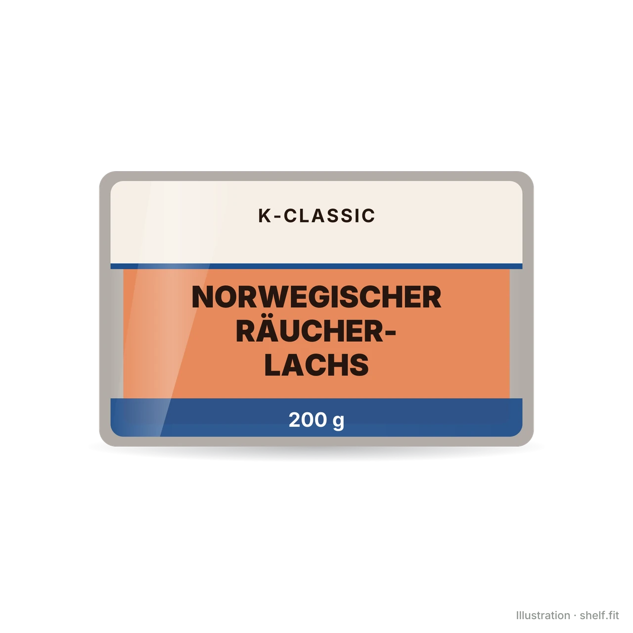 Illustration: Norwegischer Räucherlachs
