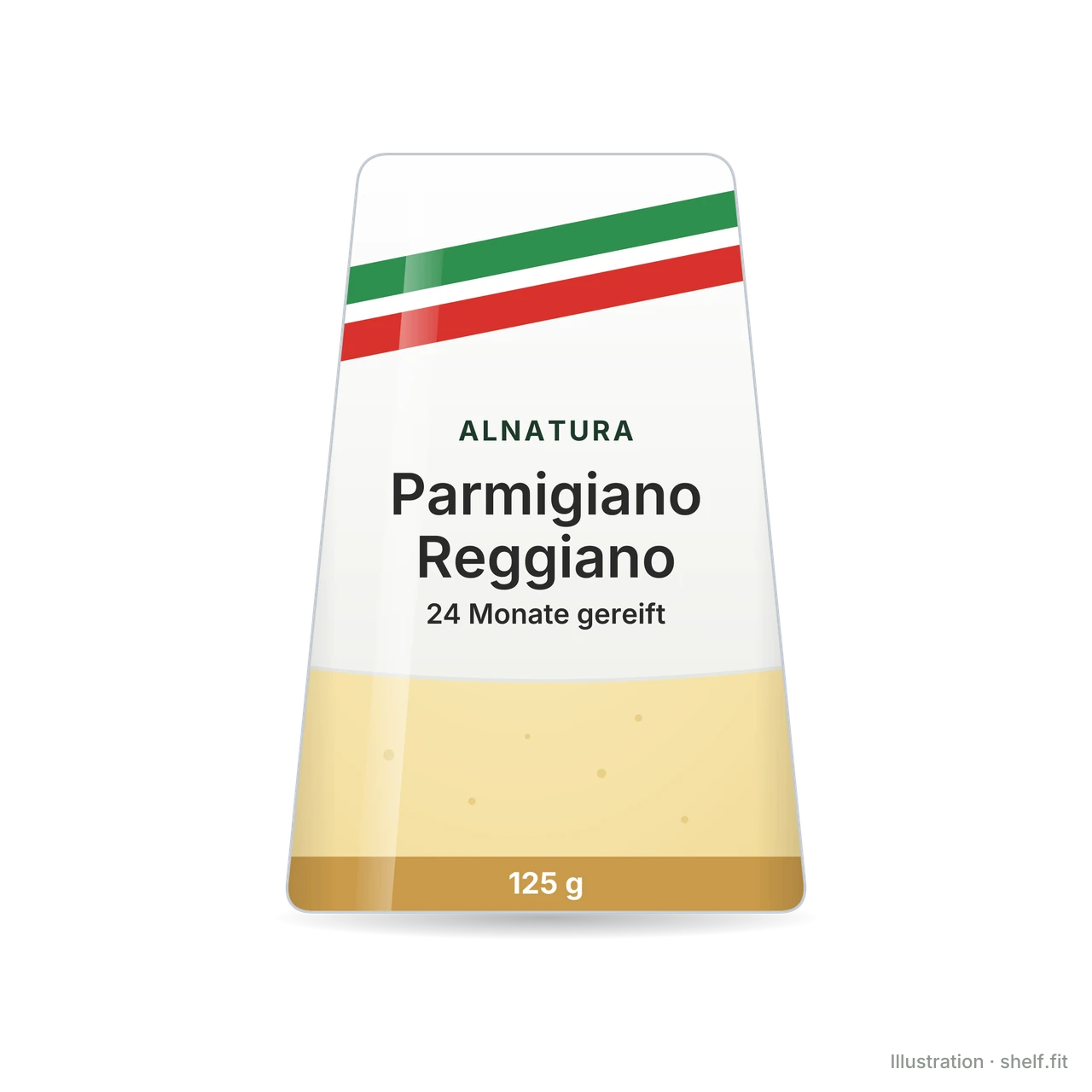 Illustration: Parmigiano Reggiano am Stück