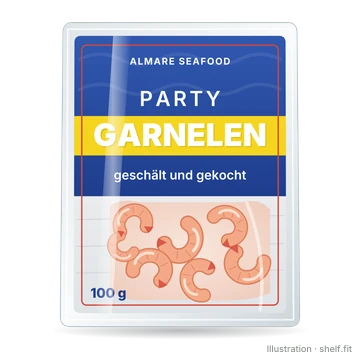 Illustration: Packung Almare Seafood Party Garnelen