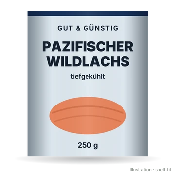 Illustration: Pazifischer Wildlachs