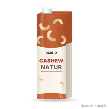 Illustration: Packung dmBio Pflanzendrink Cashew Natur, 1 l