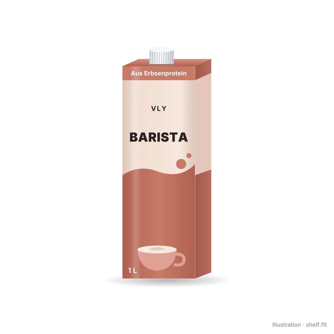 Illustration: Packung vly Pflanzendrink Erbse Barista, 1 l