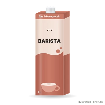 Illustration: Packung vly Pflanzendrink Erbse Barista, 1 l