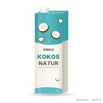Illustration: Packung dmBio Pflanzendrink Kokos Natur, 1 l