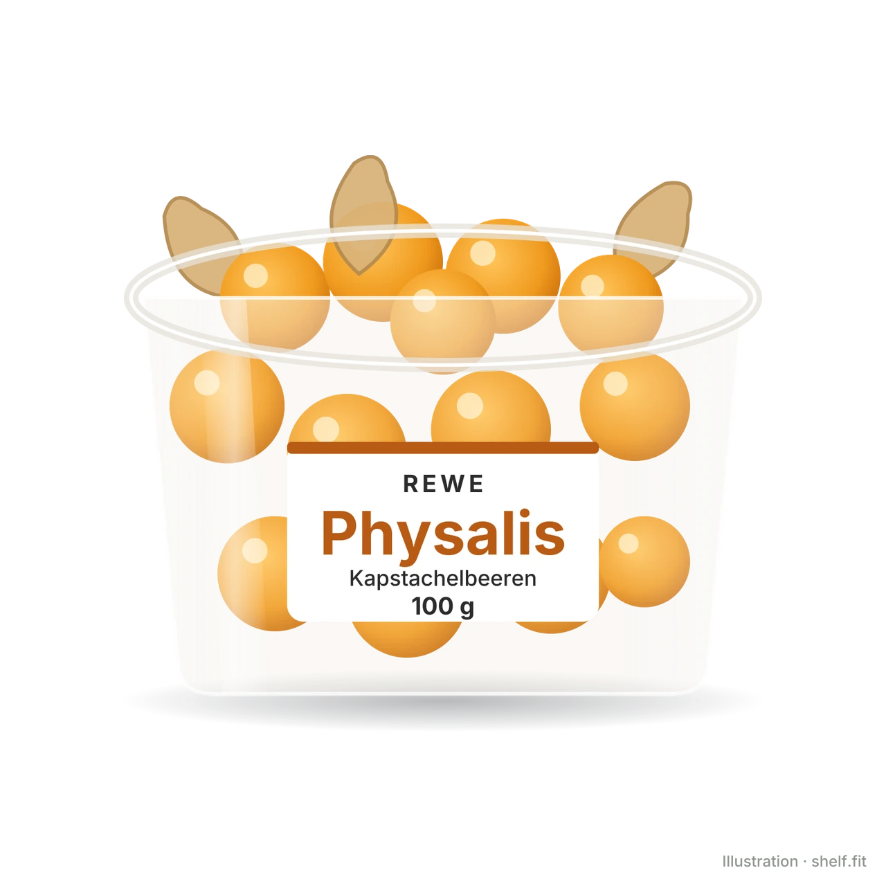 Illustration: Physalis (cape gooseberries), 100 g