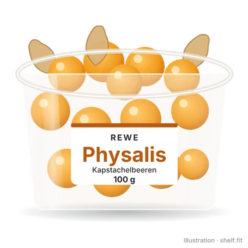 Illustration: Physalis (Kapstachelbeeren), 100 g