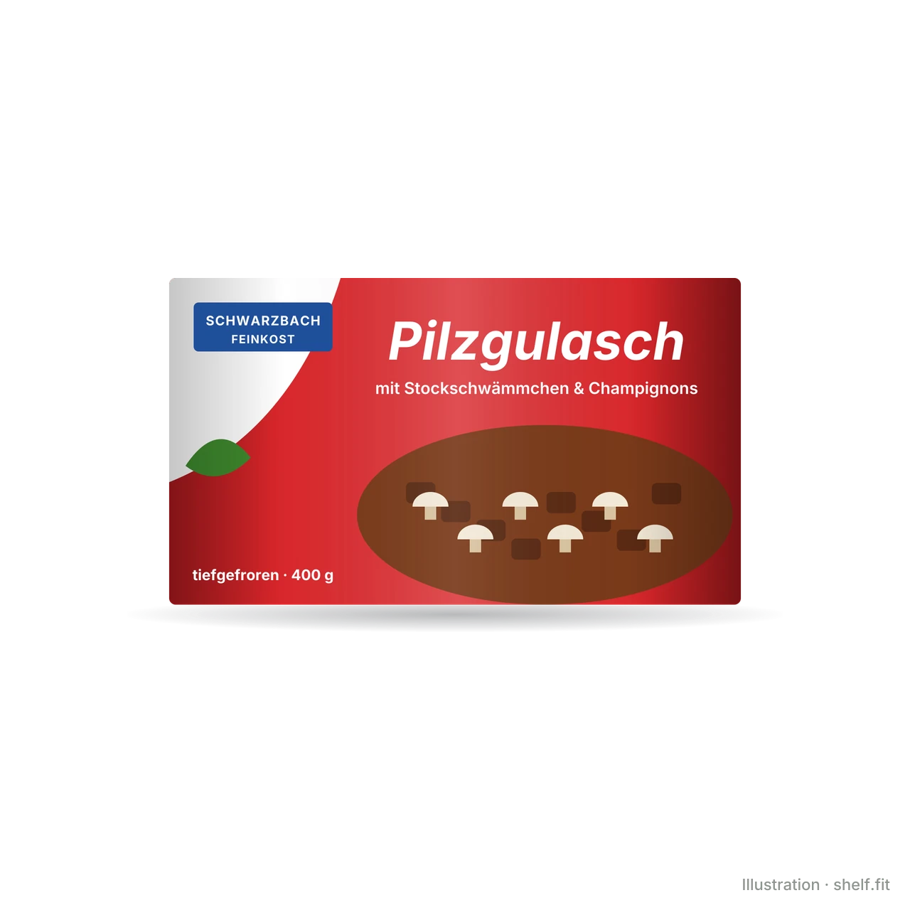 Illustration: Pilzgulasch mit Stockschwämmchen & Champignons