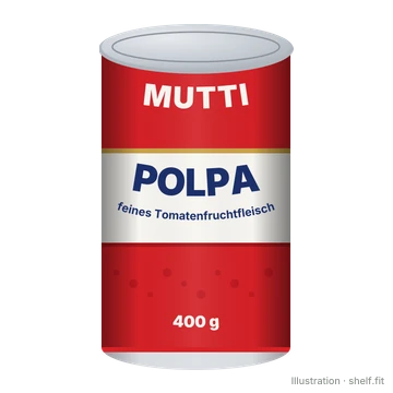 Illustration: Polpa feines Tomatenfruchtfleisch
