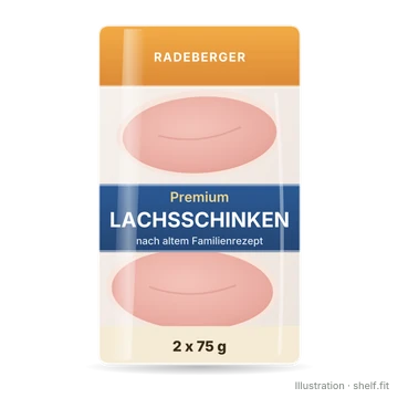 Illustration: Radeberger Premium Cured Pork Loin twin pack, 2 x 75 g