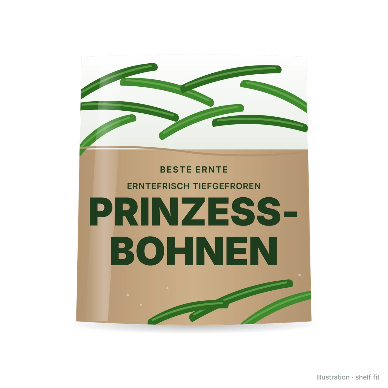 Illustration: Prinzess-Bohnen, tiefgefroren