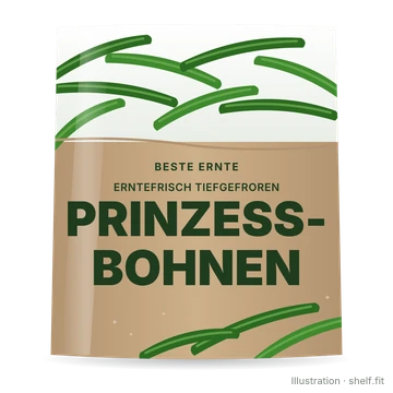 Illustration: Prinzess-Bohnen, tiefgefroren