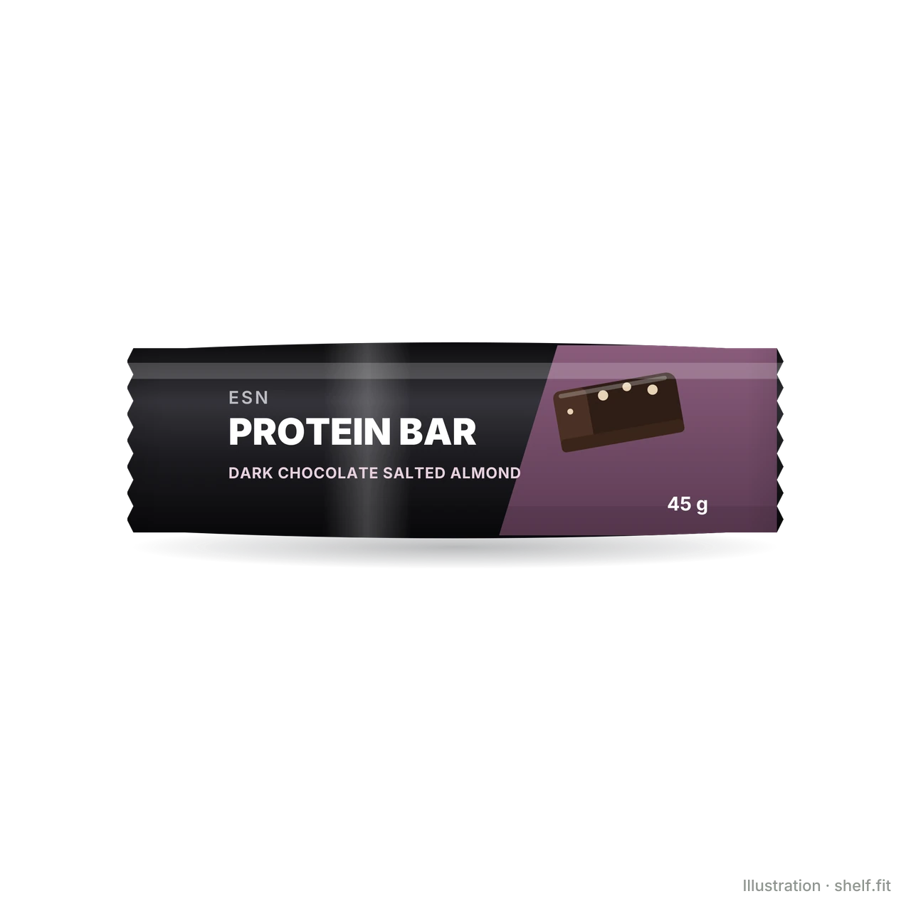 Illustration: Proteinriegel Dark Chocolate Salted Almond