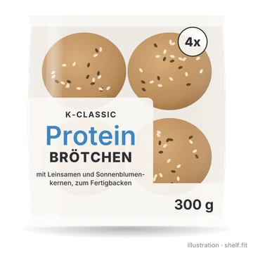 Illustration: Packung K-Classic Protein Brötchen, 300 g