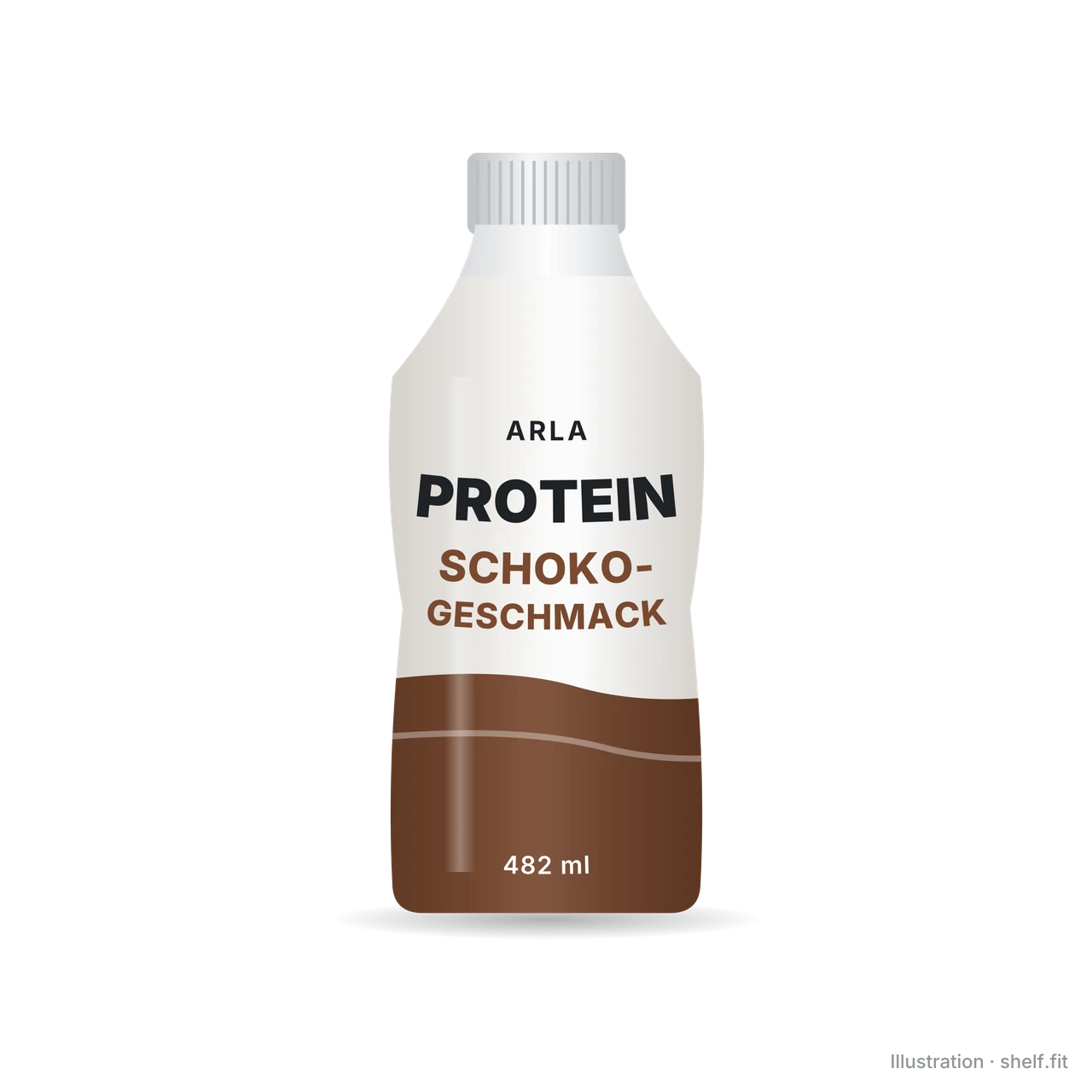 Illustration: Protein Drink Schoko-Geschmack