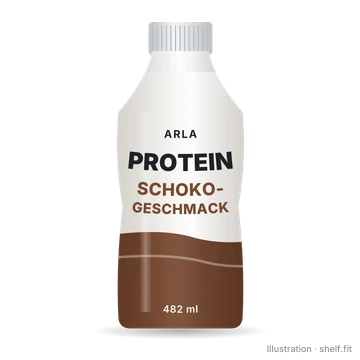 Illustration: Protein Drink Schoko-Geschmack