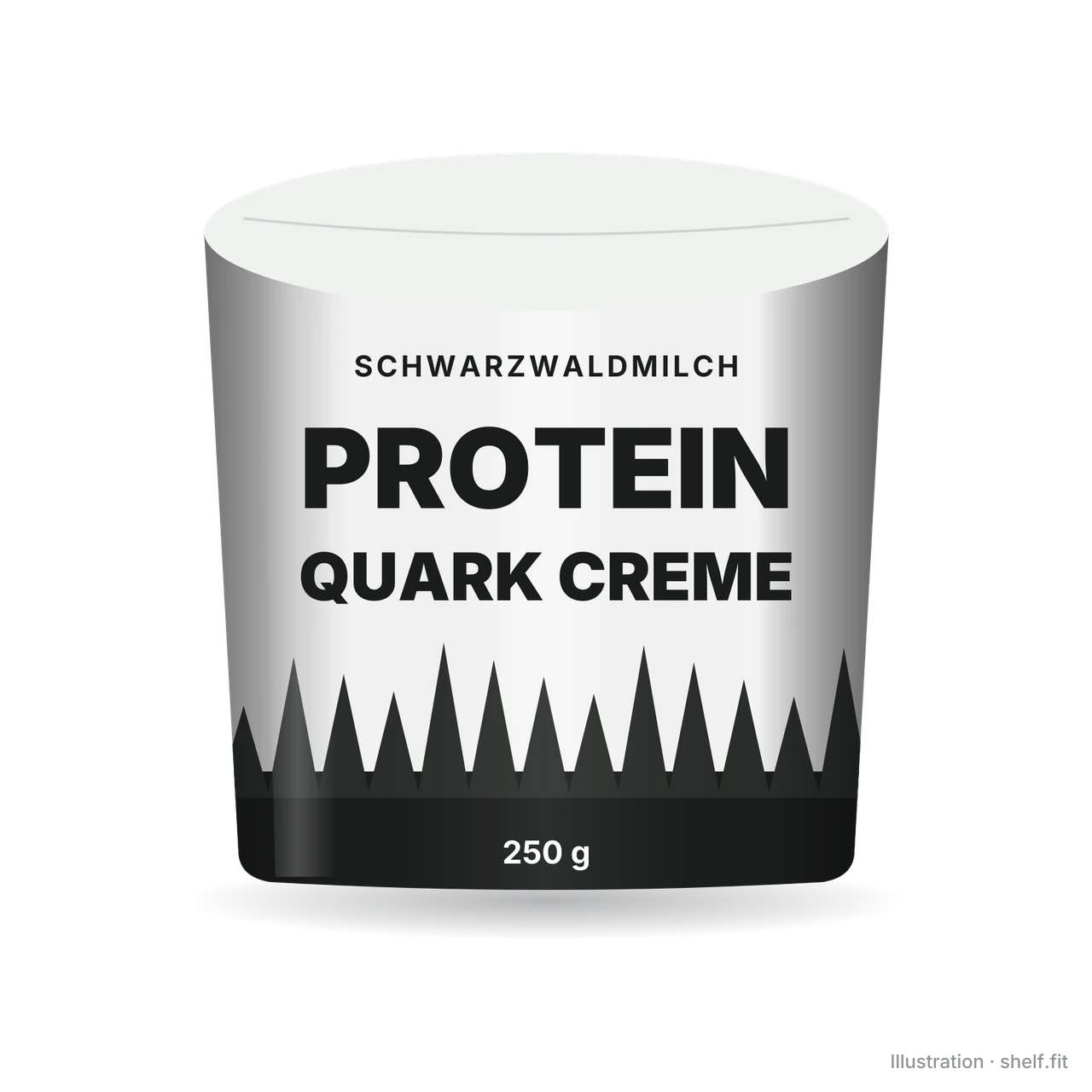 Illustration: Becher Schwarzwaldmilch Protein Quark Creme, 250 g