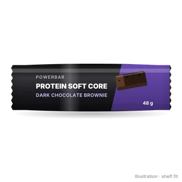 Illustration: Protein Soft Core Dark Chocolate Brownie