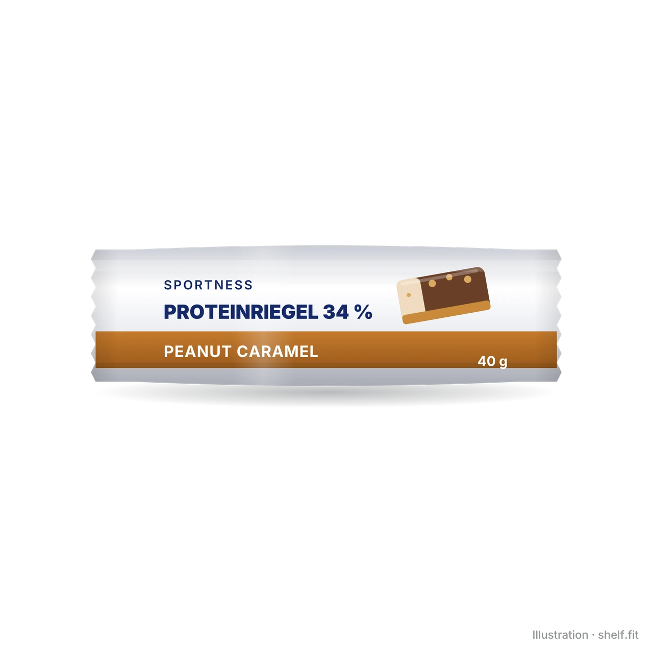 Illustration: Proteinriegel 34 % Peanut Caramel