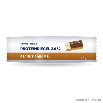 Illustration: Proteinriegel 34 % Peanut Caramel