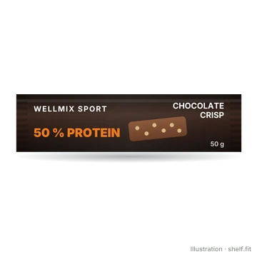 Illustration: Sport 50 % Protein Riegel Chocolate Crisp
