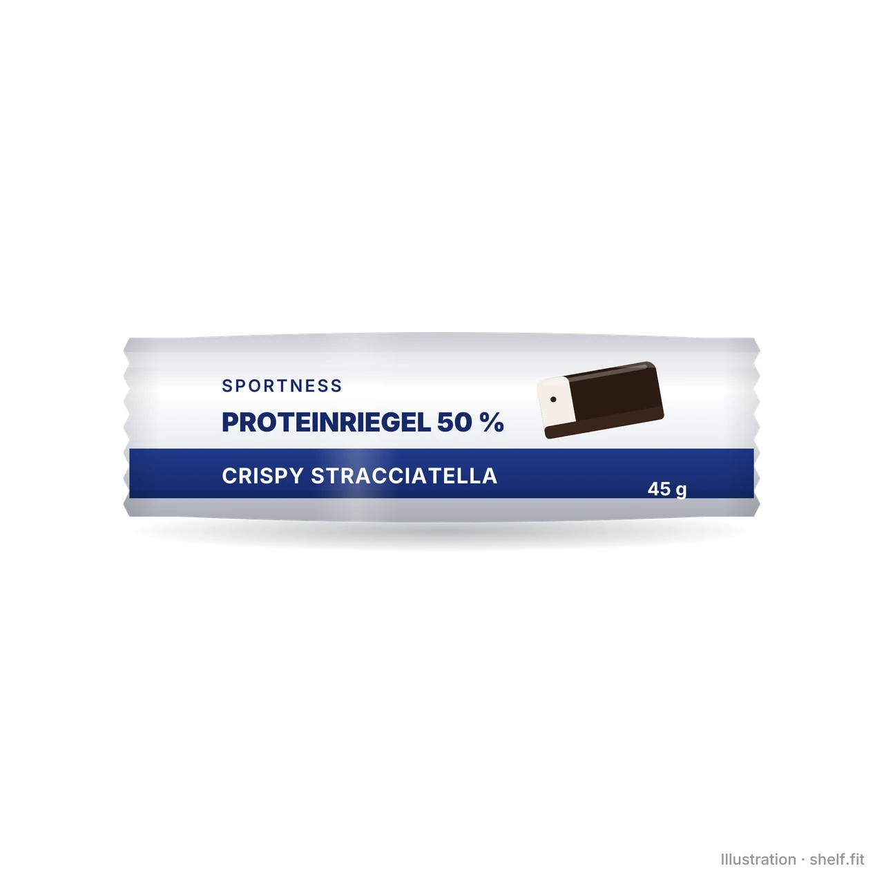 Illustration: Proteinriegel 50 % Crispy Stracciatella