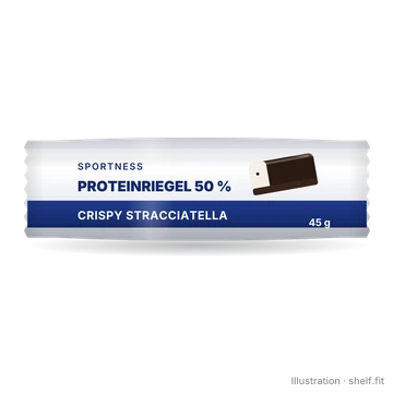 Illustration: Proteinriegel 50 % Crispy Stracciatella