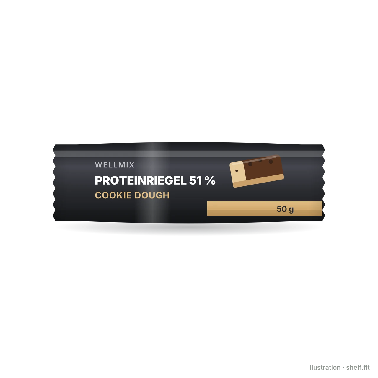 Illustration: Proteinriegel 51 % Cookie Dough