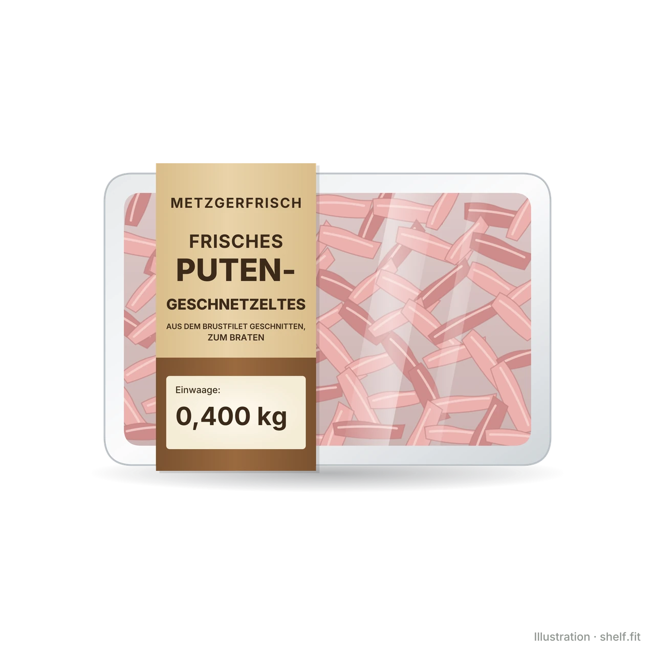 Illustration: Metzgerfrisch fresh turkey breast strips tray, 400 g