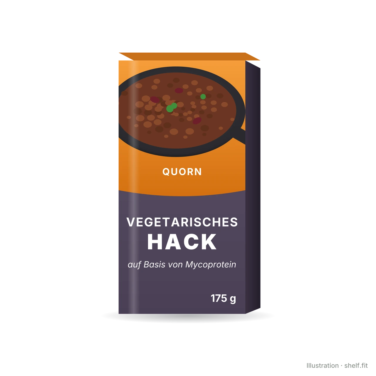 Illustration: Packung Quorn Vegetarisches Hack, 175 g