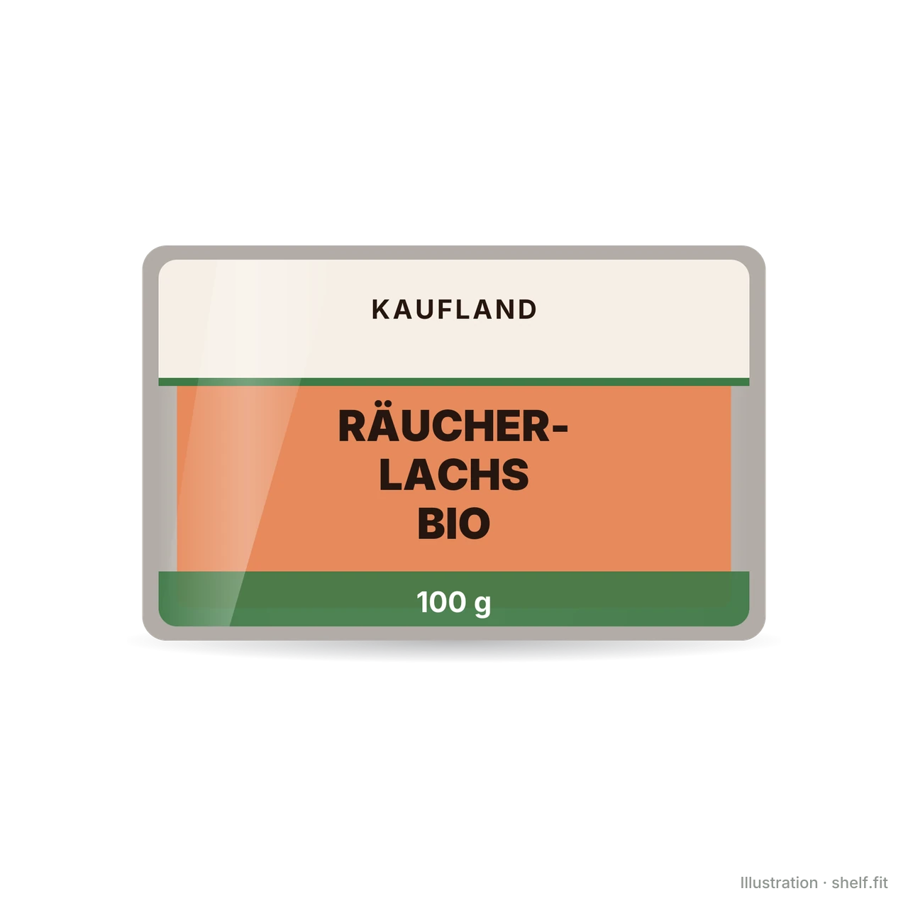 Illustration: Räucherlachs in Scheiben Bio