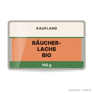 Illustration: Räucherlachs in Scheiben Bio