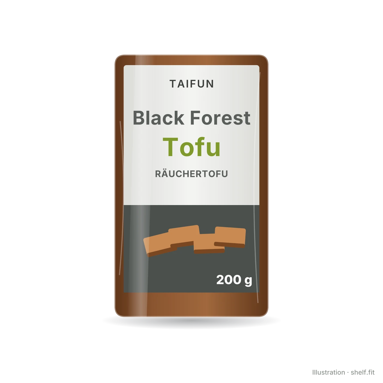 Illustration: Räuchertofu Black Forest