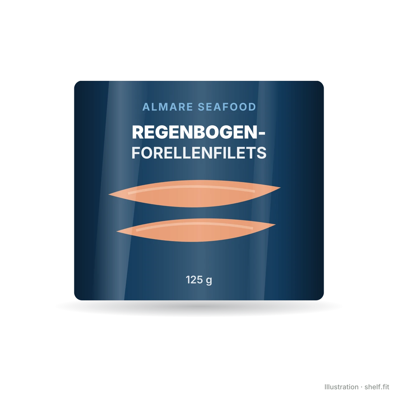 Illustration: Regenbogen-Forellenfilets