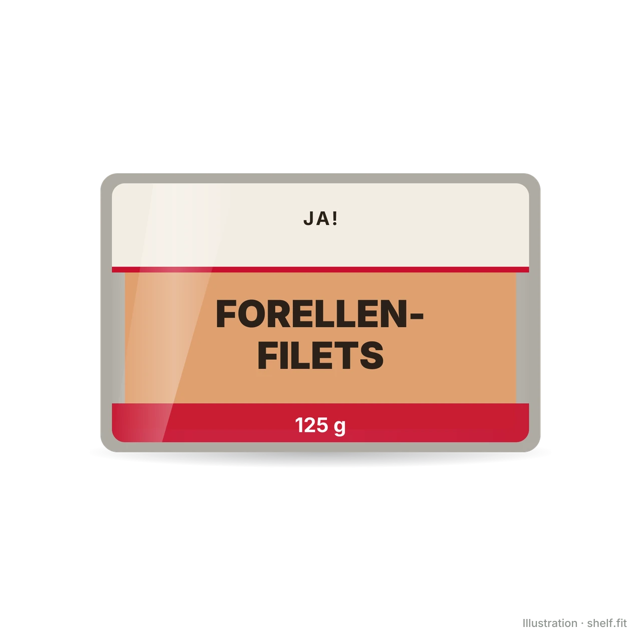 Illustration: Regenbogen-Forellenfilets